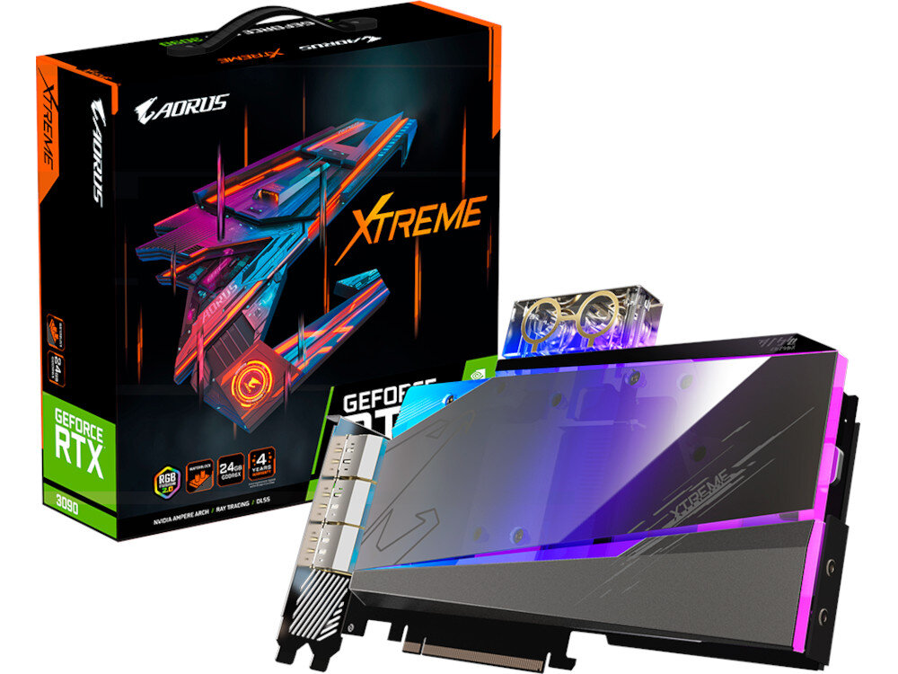 Karta graficzna GIGABYTE GeForce RTX 3090 Xtreme Waterforce 24GB zawartosc