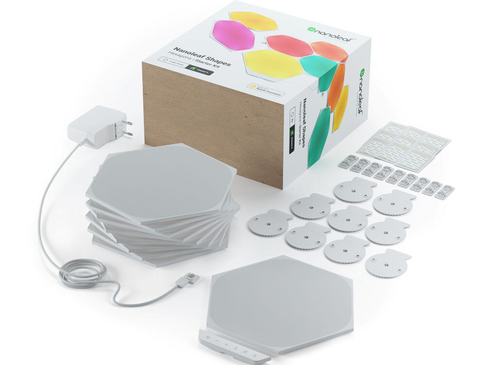 Panele świetlne NANOLEAF Hexagons Starter Kit (9 szt.) elementy zestaw