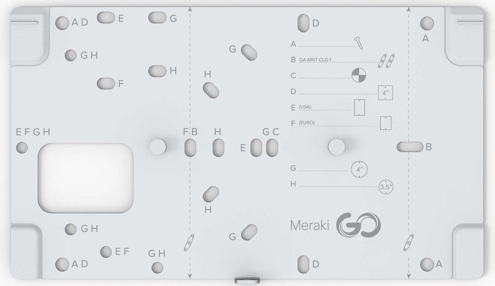 Uchwyt montażowy CISCO Meraki Go GR10 - duze mozliowsci