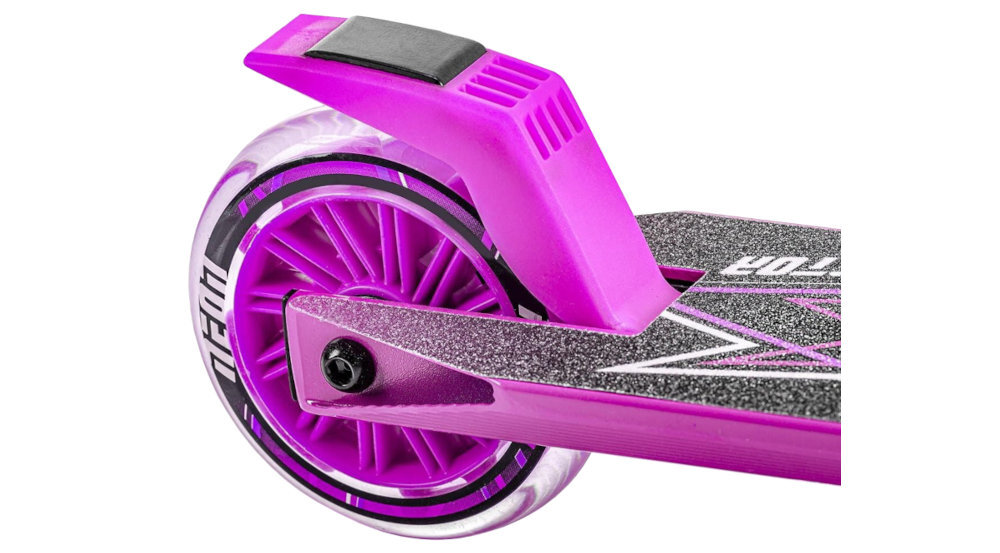 Hulajnoga dla dzieci YVOLUTION Neon Vector Różowy lekka i regulowana konstrukcja mocny hamulec