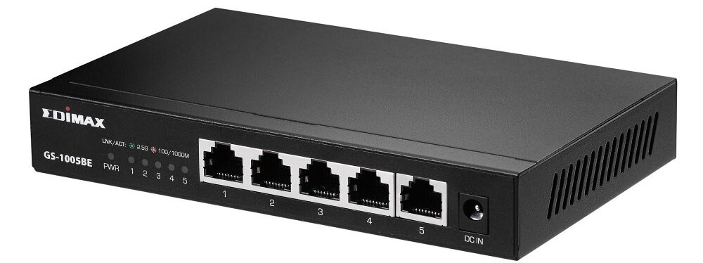 Switch EDIMAX GS-1005BE - obudowa wysokiej jakości niska waga niewielki rozmiar
