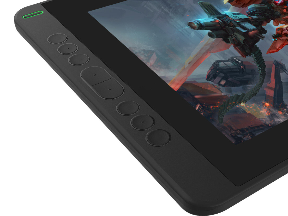 Tablet graficzny HUION Kamvas 13 Zielony klawisze skróty programowanie
