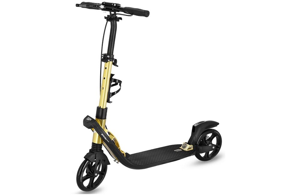 Hulajnoga SPOKEY Taranis Żółty charakteryzuje się nowoczesnym designem