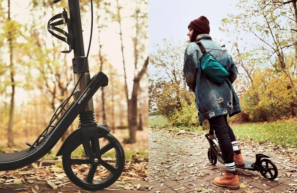 Hulajnoga SPOKEY Taranis Żółty Komfortowa jazda