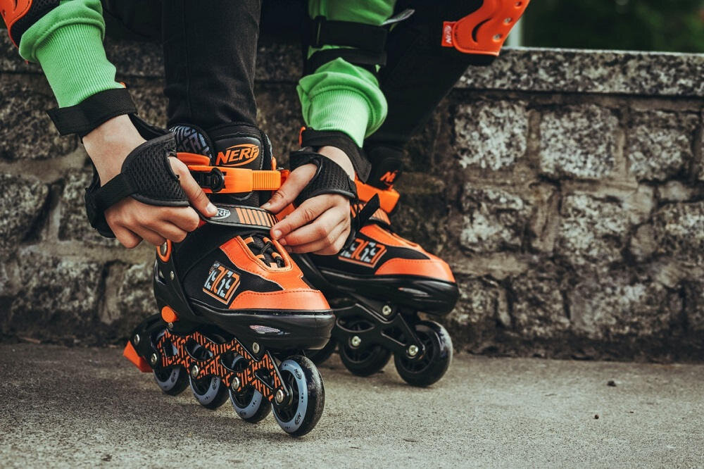 Łyżworolki SPOKEY Nerf Strive (rozmiar 28-32) - uklady rolek