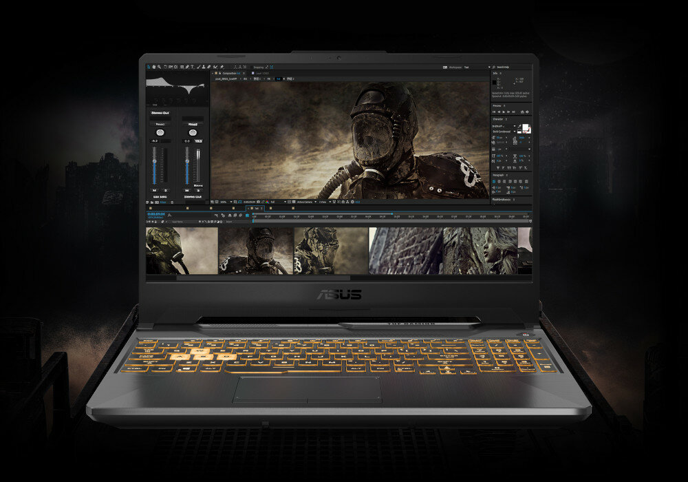 NOTEBOOK ASUS TUF F15 FX506LU-HN036 I5-10300H 16GB 512S GTX1650TI-6 15.6 144 DOS bateria pojemnosc