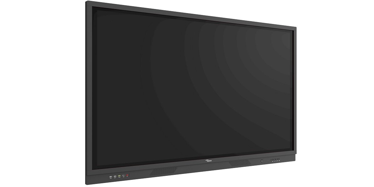 Monitor OPTOMA 3861RK 86 3840x2160px wyświetlacz cale funkcjonalność matryca odświeżanie reakcja złącza rozdzielczość ekran biuro dom praca rozrywka USB wideo audio Ultra HD 4K dotykowy LED jasność kontrast