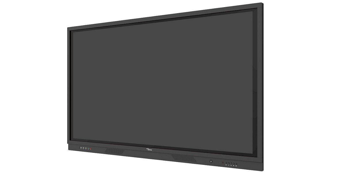 Monitor OPTOMA 3861RK 86 3840x2160px wyświetlacz cale funkcjonalność matryca odświeżanie reakcja złącza rozdzielczość ekran biuro dom praca rozrywka USB wideo audio Ultra HD 4K dotykowy LED jasność kontrast
