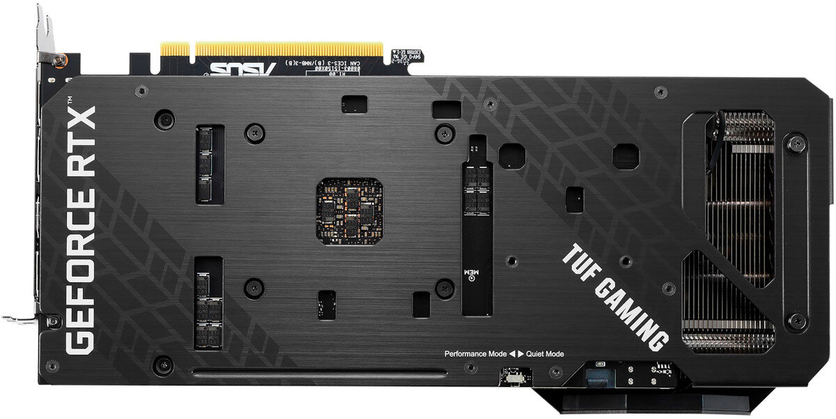 Karta graficzna ASUS TUF Gaming GeForce RTX 3060 Ti OC 8GB wydajne chlodzenie
