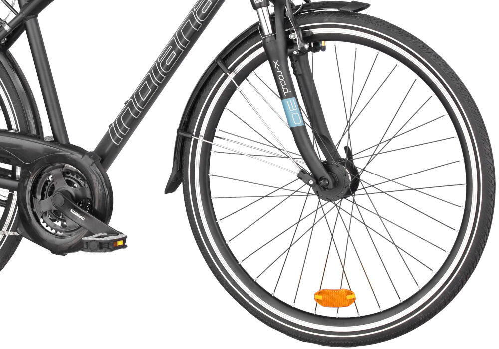 Rower trekkingowy INDIANA X-Road 3.0 M19 Czarny kola wielkosc opony