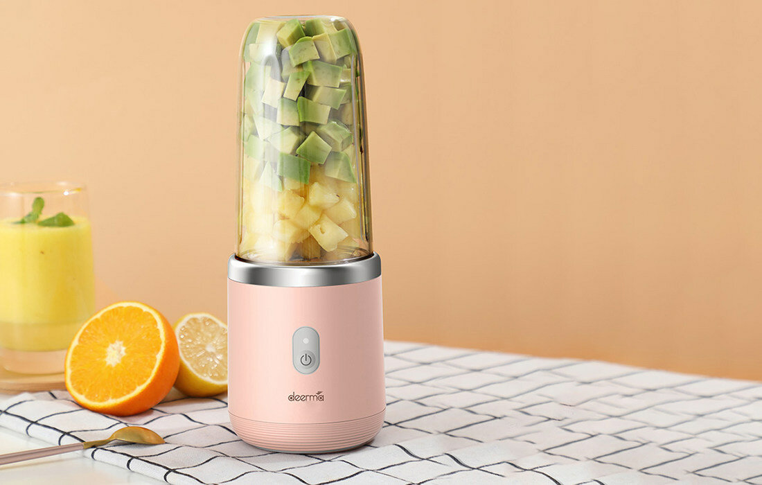 Blender kielichowy DEERMA NU05 Bezprzewodowy zdrowie odzywianie witaminy koktajl lekka waga 0,6kg do 15 dni pracy wydajny akumlator