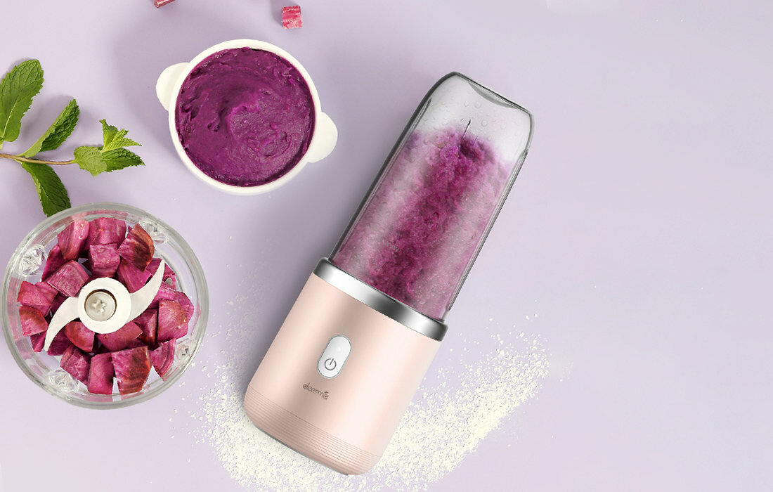 Blender kielichowy DEERMA NU05 Bezprzewodowy wykonnay z tworzywa PCTG pojemnosc 400 ml