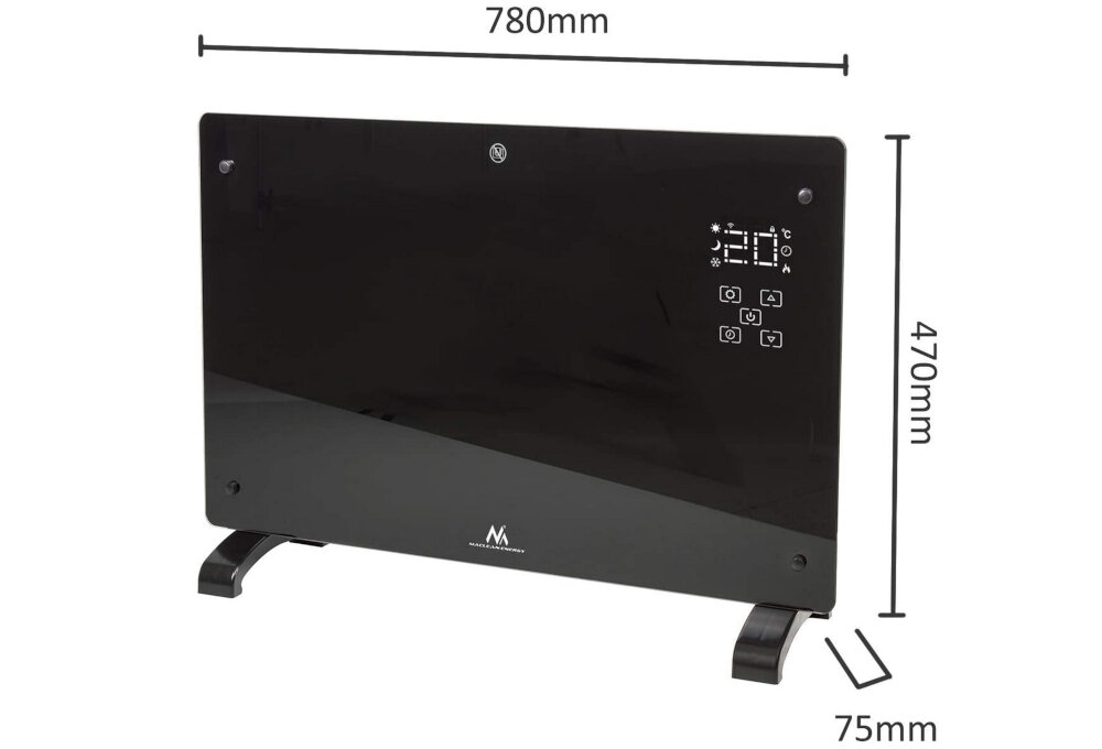 Grzejnik elektryczny MACLEAN MCE502 mozliwosci wymiary waga 9,8kg