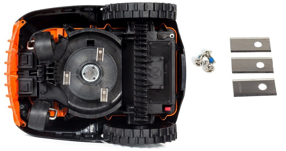 Robot koszący NAC RLM1000-DY sterowanie Wi-Fi-Bluetooth noże 3 obrotowe wysokość zakres 20-60 mm