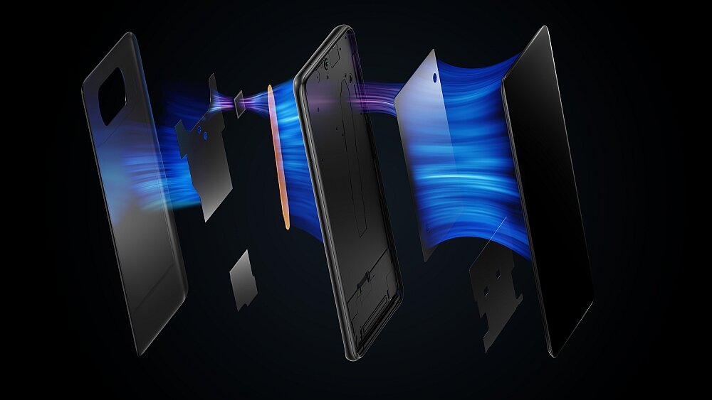 Smartfon XIAOMI Poco X3 chłodzenie