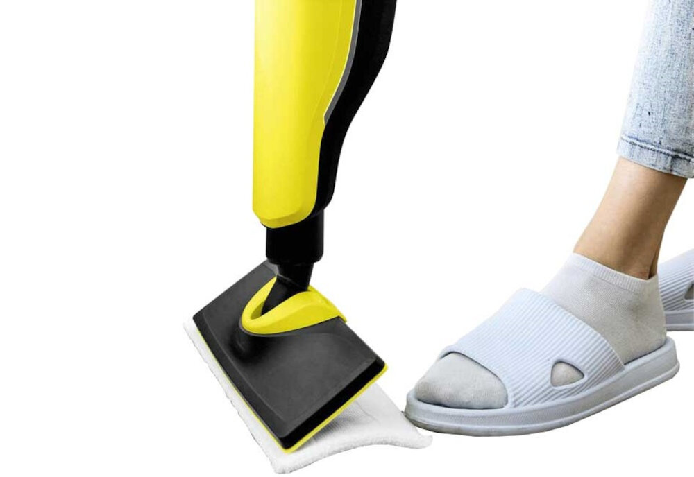 Mop parowy KARCHER SC 2 Upright Easyfix montaz mocowanie sciereczki