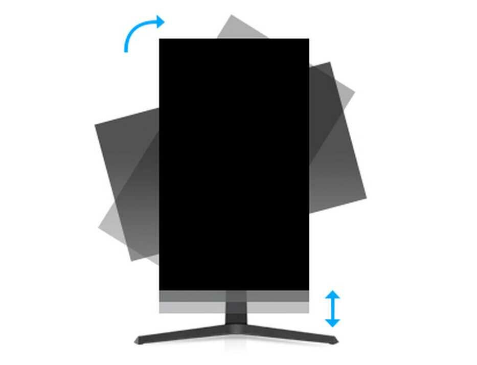 Monitor HP V24 - pivot