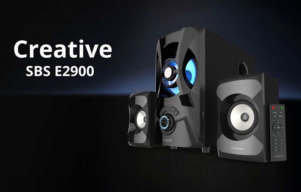 Głośniki bezprzewodowe Creative 2.1 SBS E2900 głośnik dźwięk audio komputer