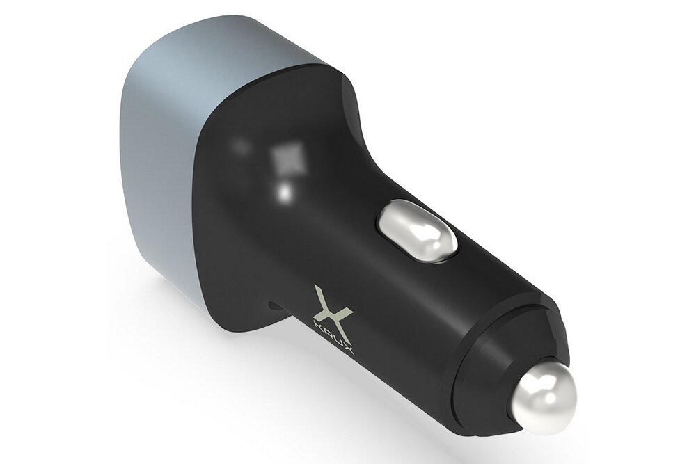 Ładowarka samochodowa KRUX KRX0063 smartfon ładowanie samochód porty usb