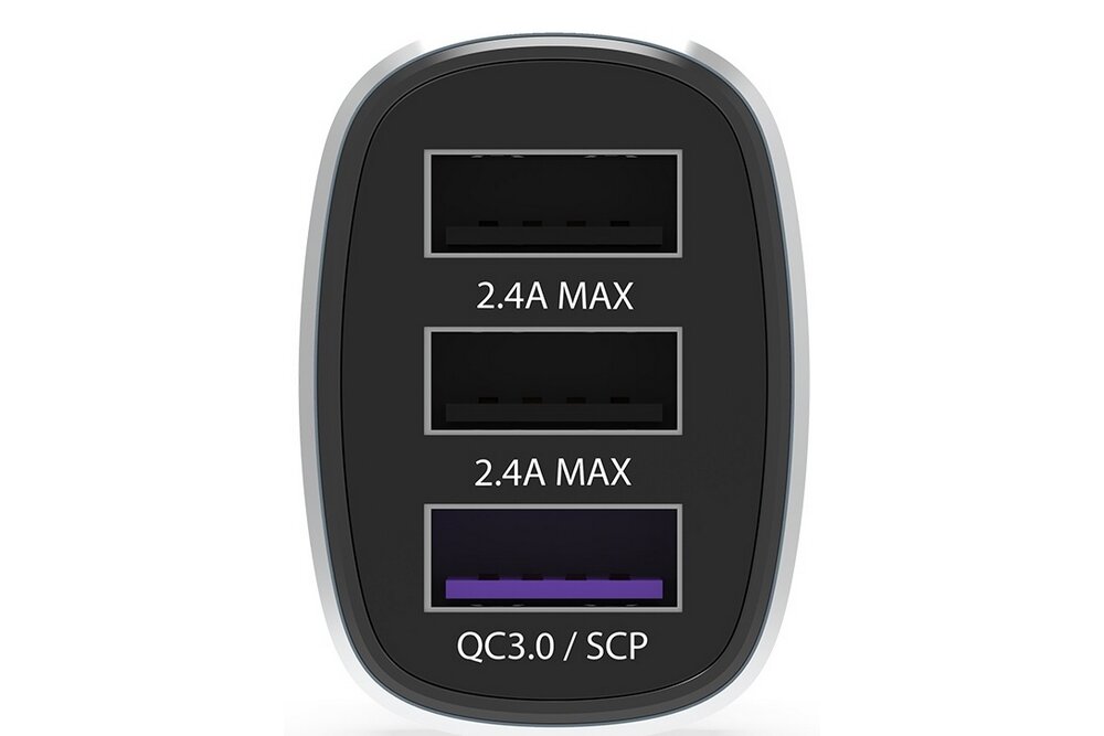 Ładowarka samochodowa KRUX KRX0063 smartfon ładowanie samochód porty usb