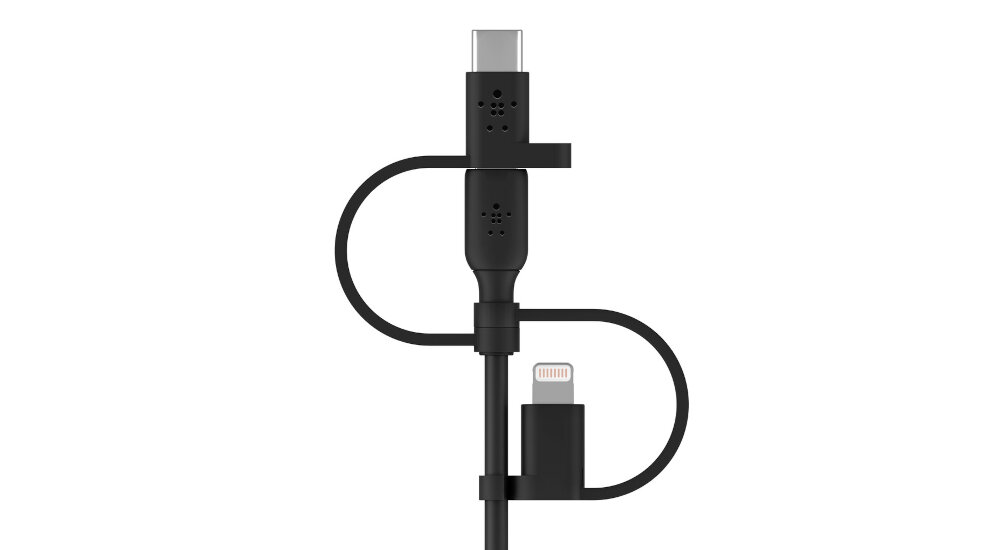 Kabel USB - USB-C/Micro-USB/Lightning BELKIN Boost Charge 1 m Czarny szerokie zastosowanie
