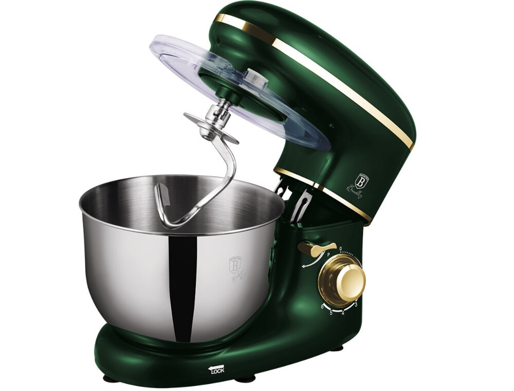 Robot kuchenny planetarny BERLINGER HAUS BH 9195 Emerald 1300W profesjonalny ruch planetarny obraca sie wokol wlasnej osi po obdwodzie miski mozliwosci wygodne uzytkowanie