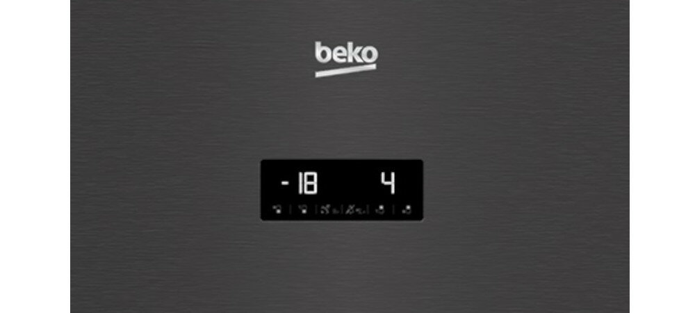 Lodówka BEKO RCNA406E40ZXBRN Nofrost Srebrna wyświetlacz elektroniczny