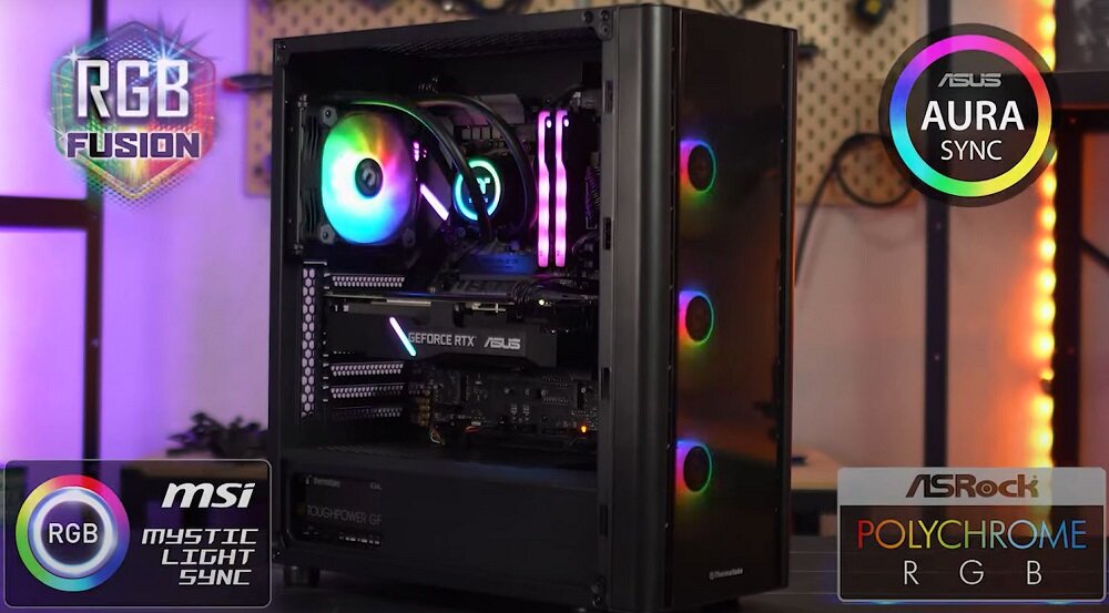 Obudowa THERMALTAKE V250 ARGB TG - podSwietlenie ARGB 