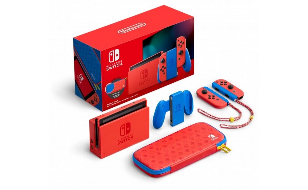 Konsola NINTENDO Switch kontrolery gry ekran dotykowy biblioteka sterowanie bateria porty wibracje