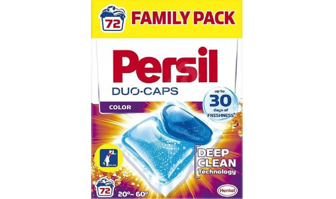 Kapsułki do prania PERSIL Duo Caps Color 52 szt delikatnosc swieze lsniaco czyste technologia Dup Caps uzytkowanie