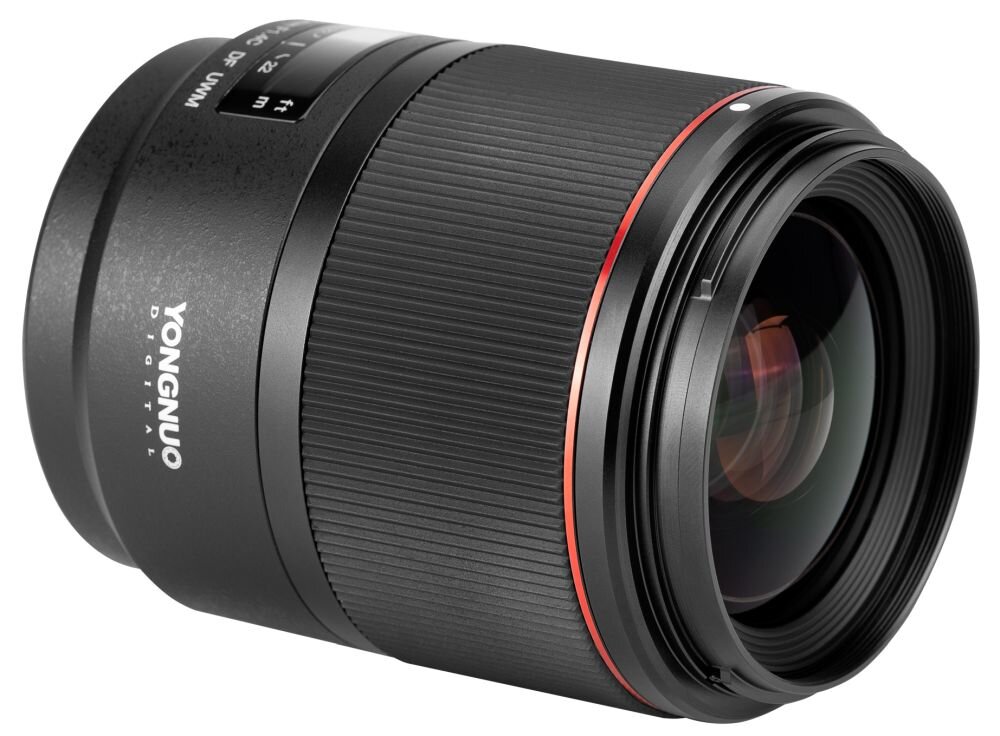 Obiektyw YONGNUO YN 35 mm f-1,4 DF UWM   ogniskowa przysłona ostrość pierścienie optyka soczewki powłoki montaż bagnet światło jasność zoom filtry waga