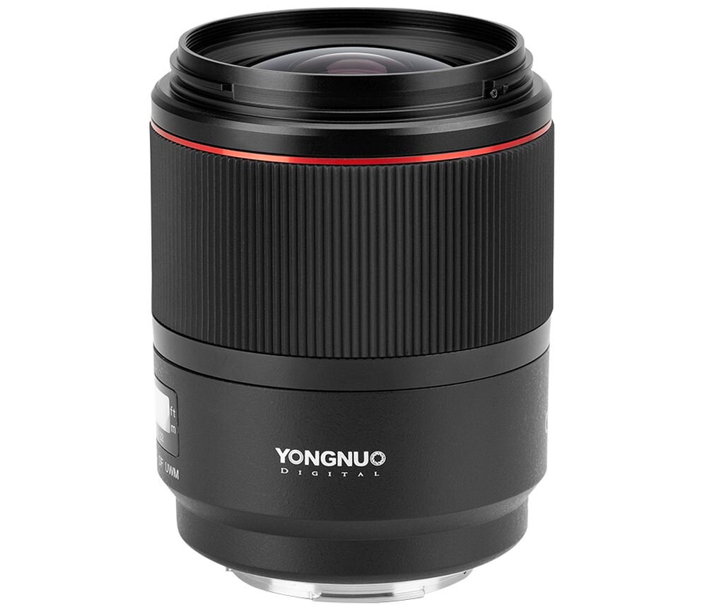 Obiektyw YONGNUO YN 35 mm f-1,4 DF UWM   ogniskowa przysłona ostrość pierścienie optyka soczewki powłoki montaż bagnet światło jasność zoom filtry waga