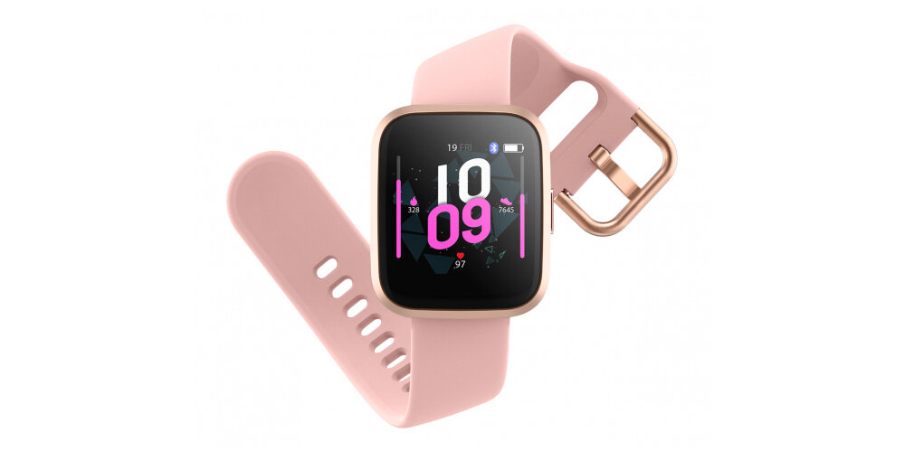SMARTWATCH FOREVER FOREVIGO 2 SW-310 RÓŻOWO-ZŁOTY lekki kompaktowy