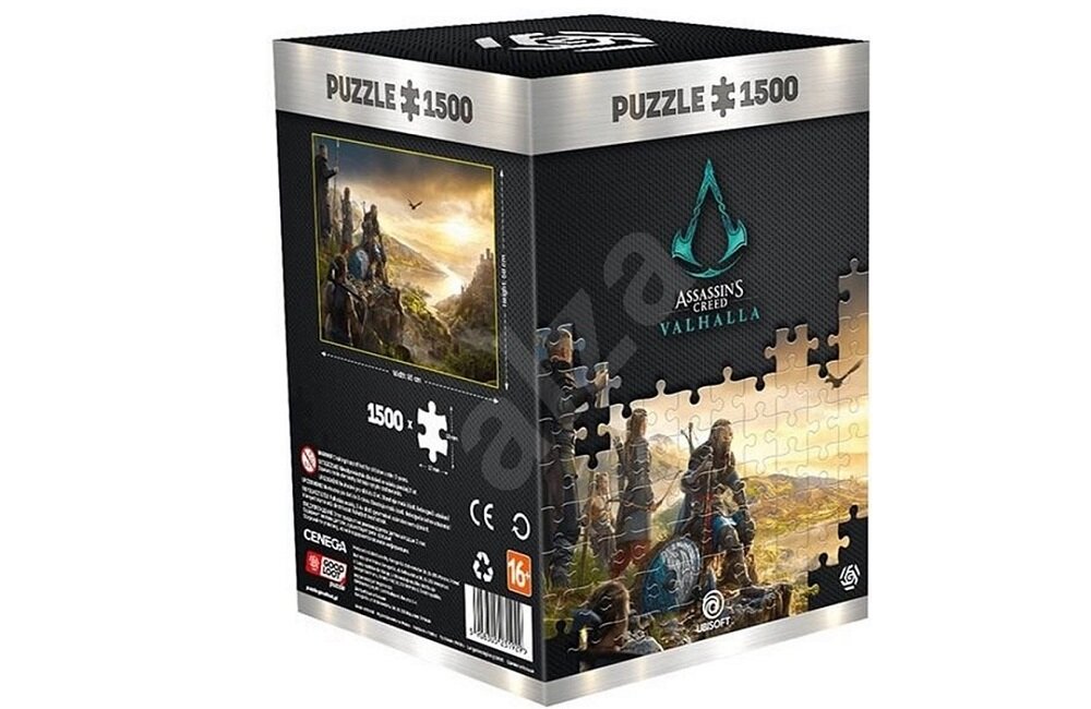 Puzzle CENEGA Assassins Creed Valhalla Vista of England 1500 elementów wysoka jakość dla fanów gier i popkultury wymiar dla młodzieży od 16 roku życia