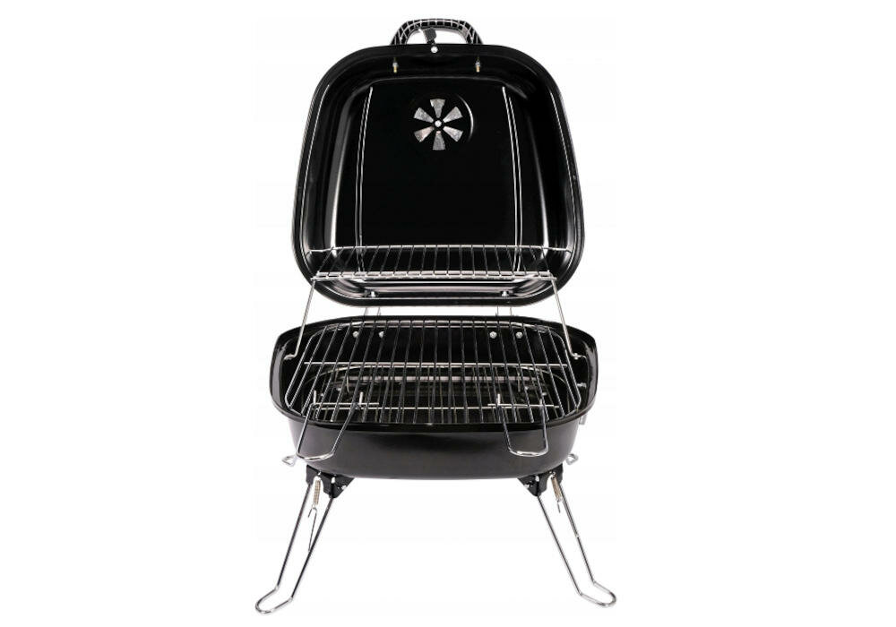 LUND grill niewielkie gabaryty czarny moc powierzchnia grillowanie