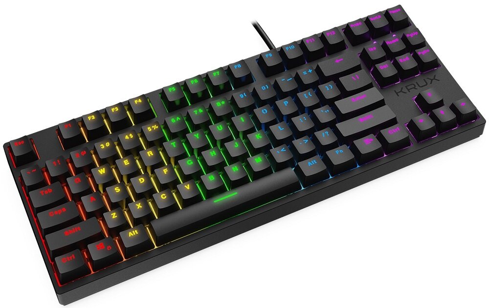 Klawiatura KRUX Atax RGB Outemu - estetyczne podswietlenie odtwarzanie określonych sekwencji
