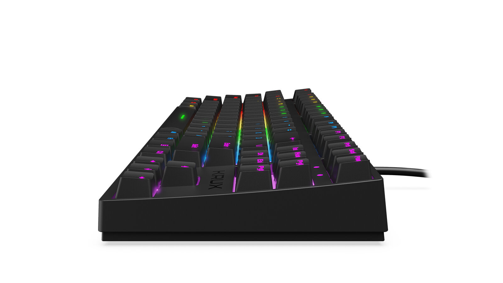 Klawiatura KRUX Atax RGB Outemu - regulacja wysokości komfort dostosowanie do potrzeb