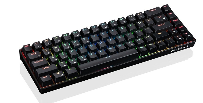 Klawiatura MODECOM Lanparty RGB BT - antypoślizgowa guma na spodzie nie przemieszcza się