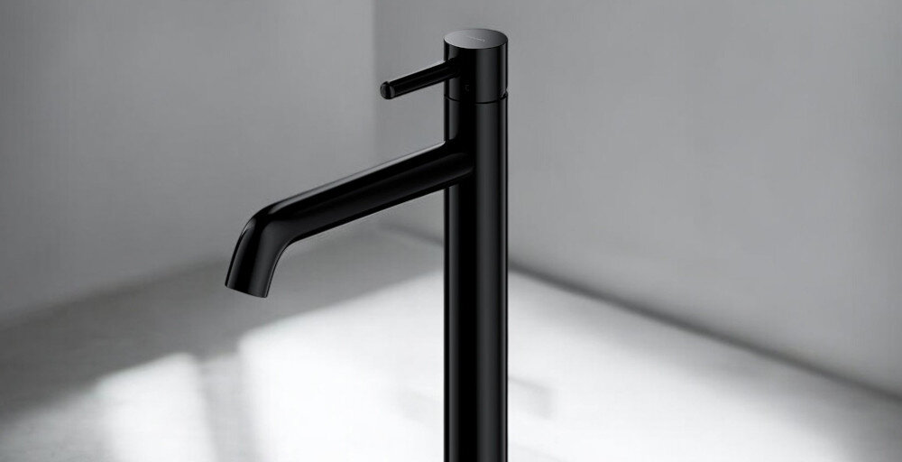 BATERIA UMYWALKOWA OMNIRES Y1212BL CZARNY niezwykle trwała wysokogatunkowy mosiądz niezawodność łatwe czyszczenie woda detergent utrzymanie czystości