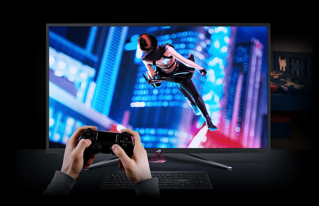 Monitor ASUS Rog Strix XG438QR - wąska ramka estetyka