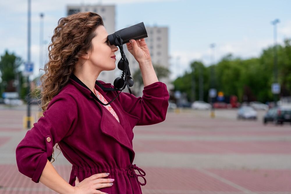 Lornetka NIKON Prostaff 3s 10x42   optyka waga konstrukcja ogniskowa zoom przybliżenie dioptria muszle oczne obiektywy soczewki pryzmat powłoka gwint okulary obserwacja przyroda sport powiększenie 