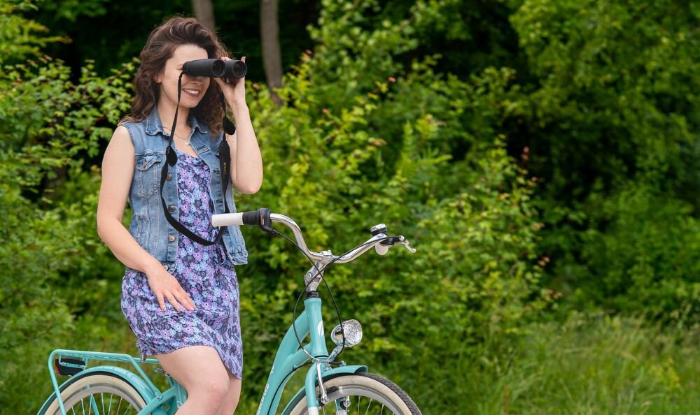 Lornetka NIKON Prostaff 3s 10x42   optyka waga konstrukcja ogniskowa zoom przybliżenie dioptria muszle oczne obiektywy soczewki pryzmat powłoka gwint okulary obserwacja przyroda sport powiększenie 