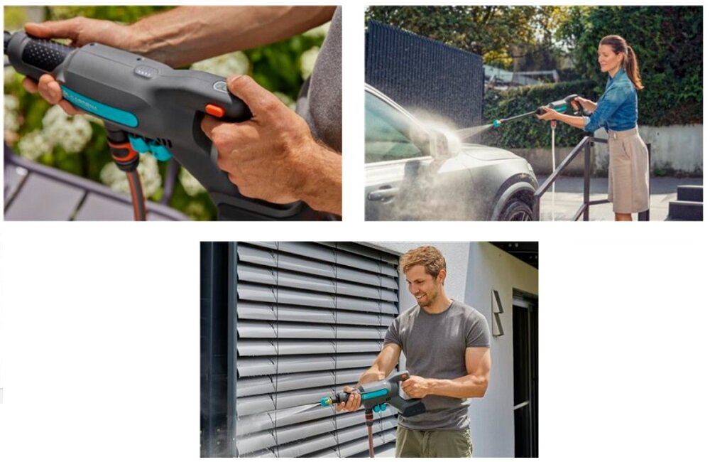 Myjka ciśnieniowa GARDENA AquaClean 14800 55 diodowy wskaźnikiem naładowania akumulatora