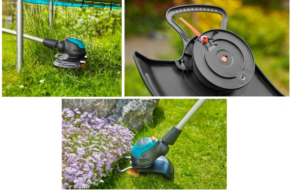 Podkaszarka akumulatorowa GARDENA EasyCut 14700 20 Bardzo skuteczna ustawienie głowicy