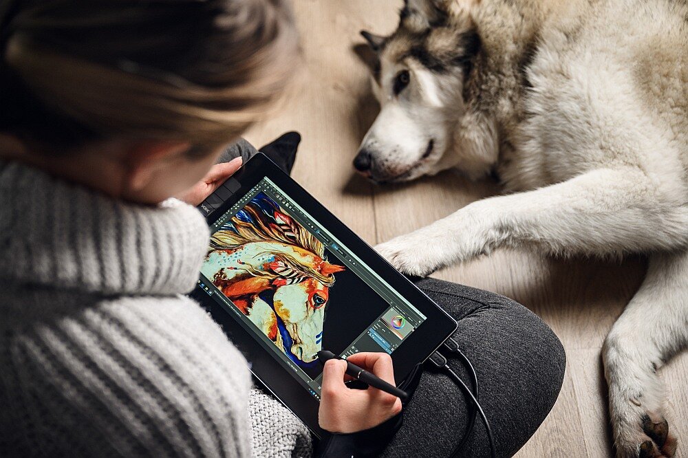 Tablet graficzny VEIKK VK1200 praca