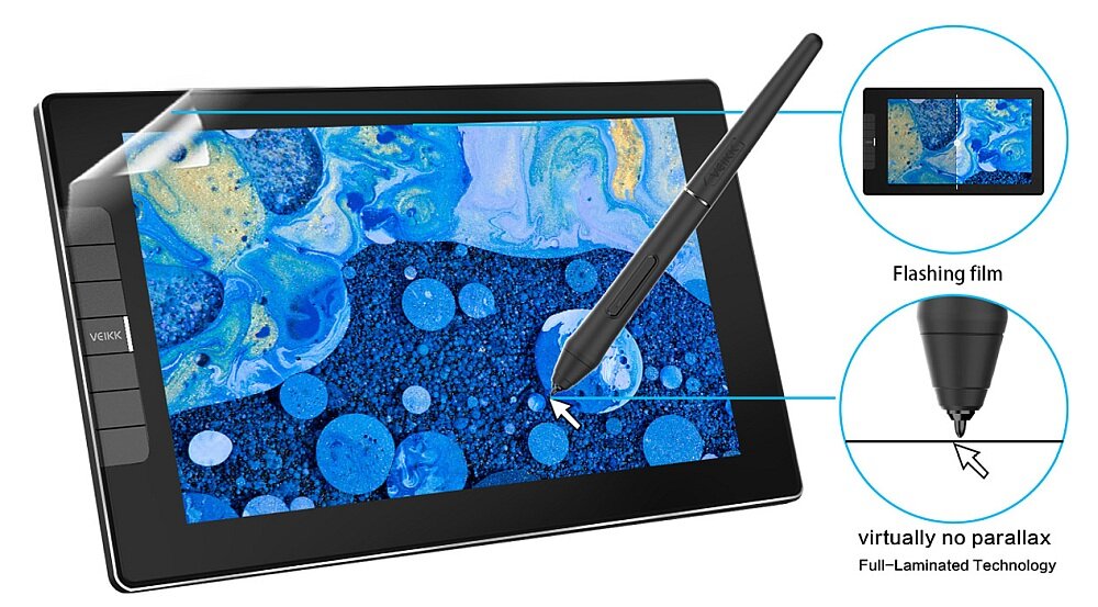 Tablet graficzny VEIKK VK1200 ekran