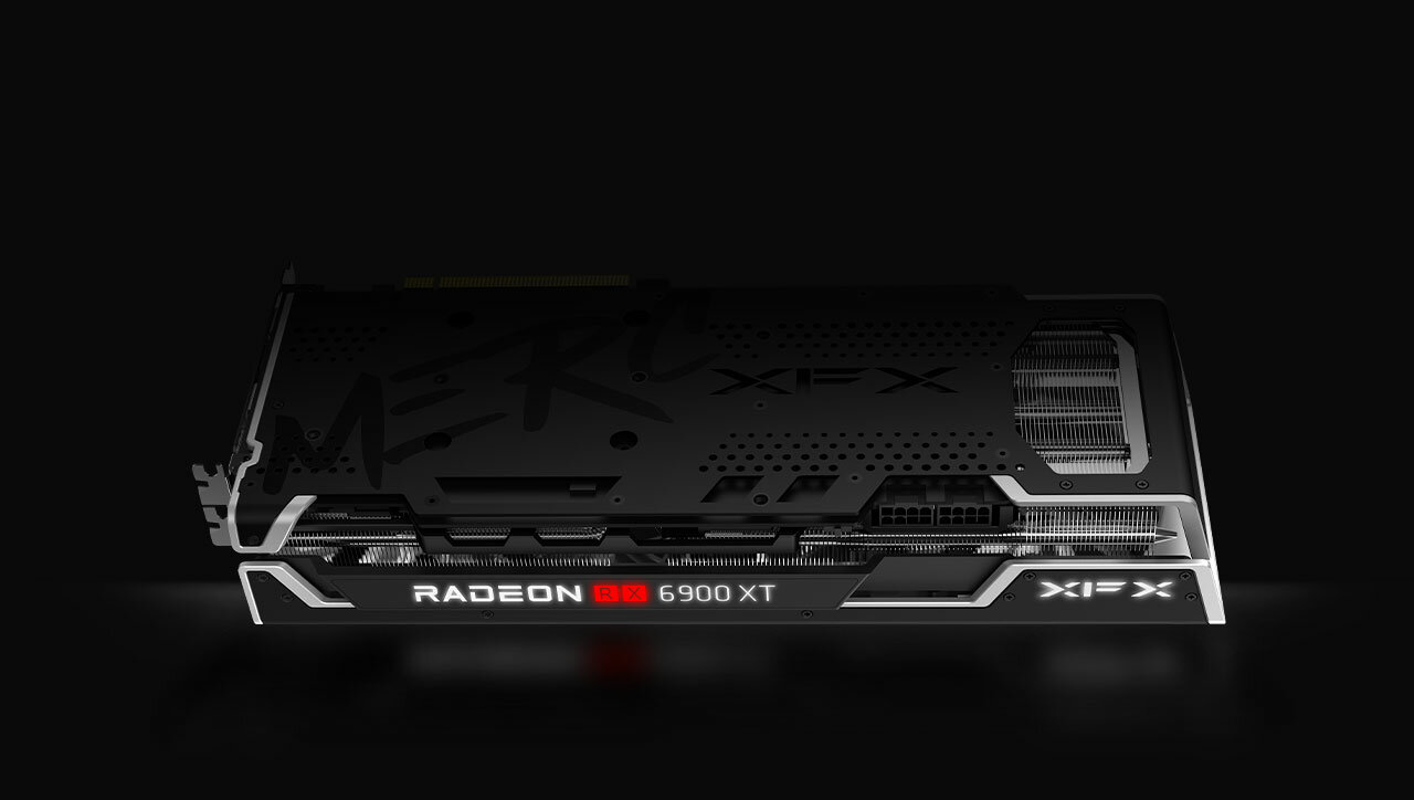 Karta graficzna XFX Radeon RX 6900 XT Speedtester Merc319 - nowoczesny design oświetlenie LED
