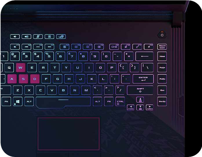 Laptop ASUS Rog Strix G15 G512 - klawiatura