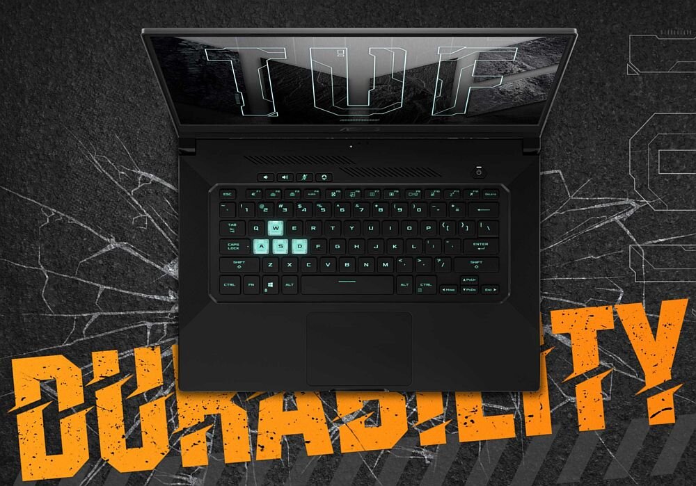 Laptop ASUS TUF Dash F15 FX516PM-HN023T 15.6 IPS 144Hz i7-11370H 16GB RAM 512GB SSD GeForce 3060 Windows 10 Home Szybki dysk SSD