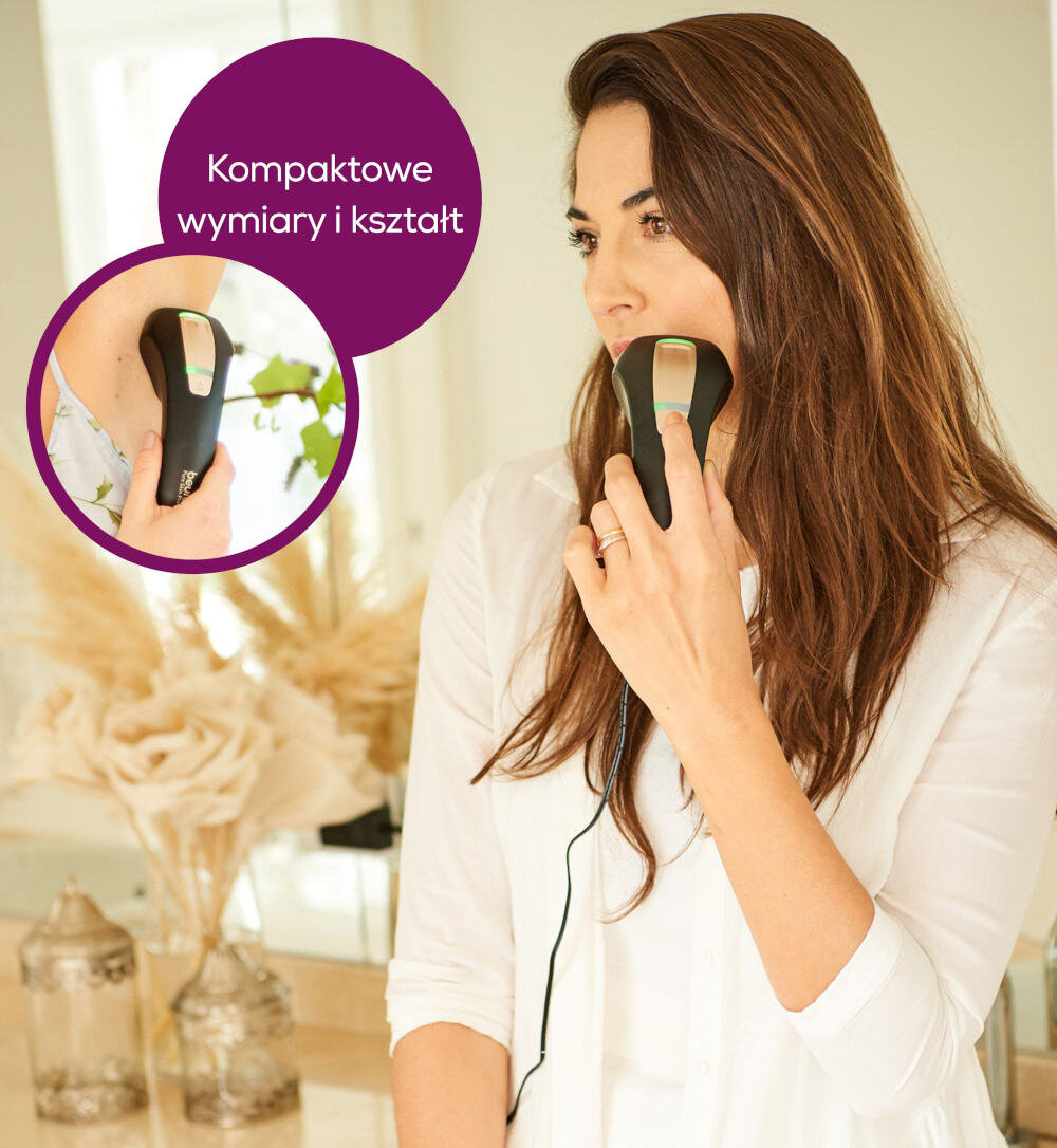 Depilator BEURER Pure Skin Pro IPL 5800 kształt poręczny